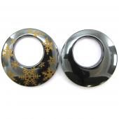 Hematite Dount 31mm Pendant inner diameter: 15mm